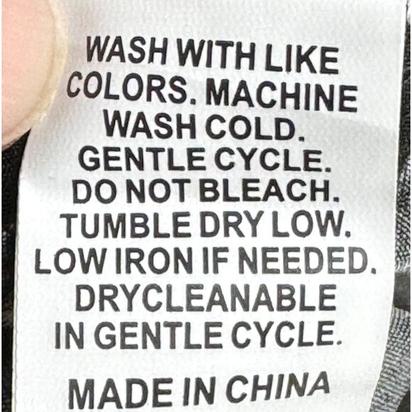 Shein Curve Women's 4XL Black & White Patterned Dress 100% Polyester Short Sleev - Picture 5 of 5